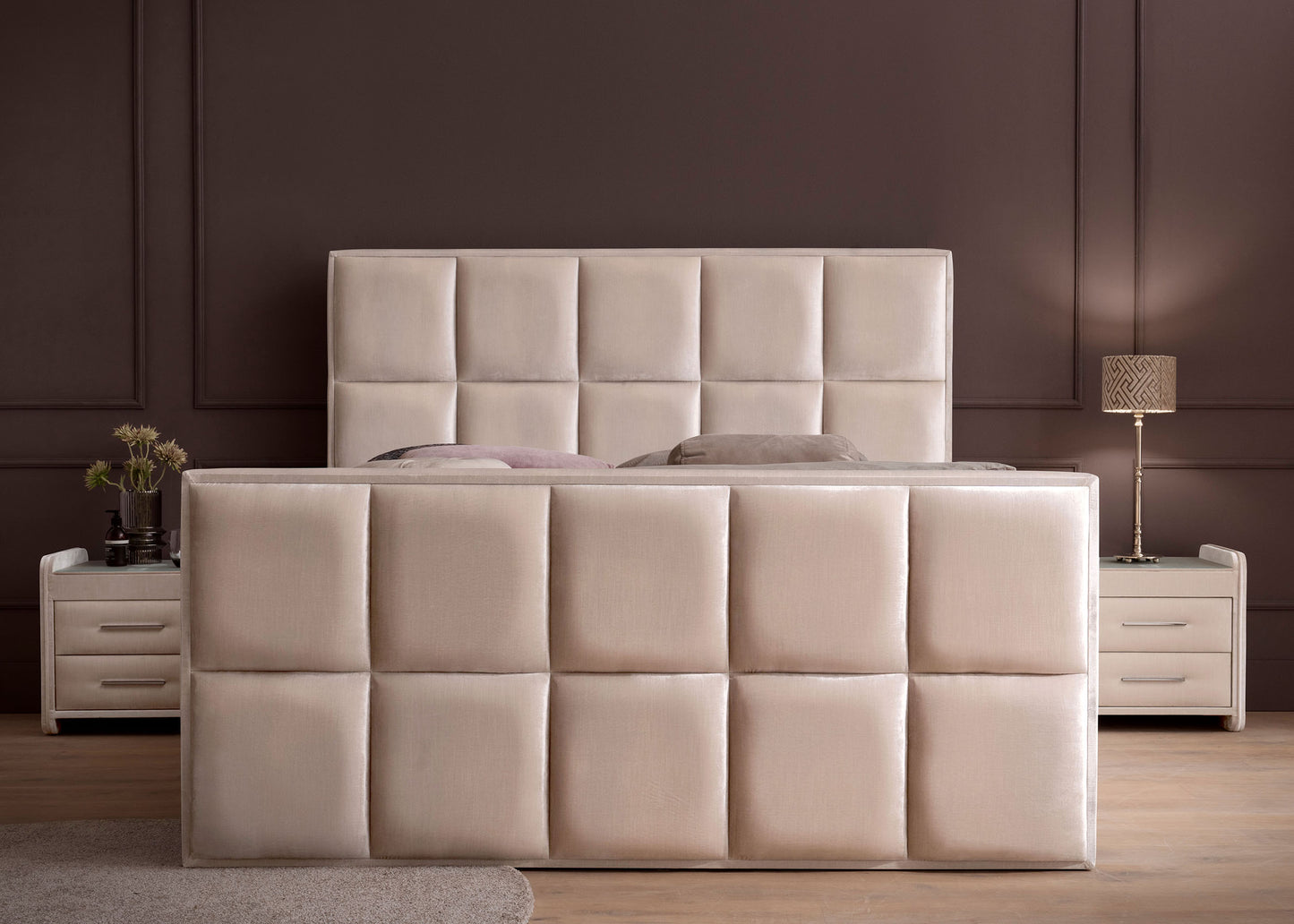 Luxus Boxspringbett Keno in Velvet