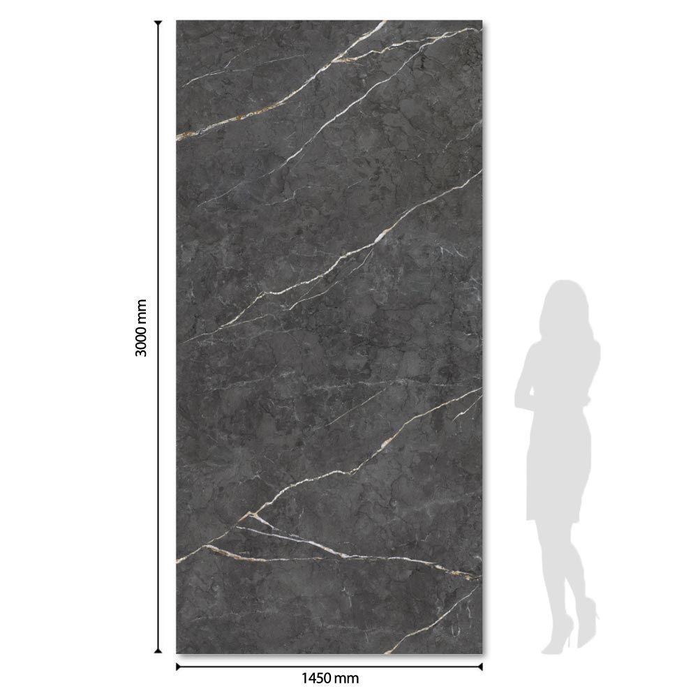 Wall panel Amani, dark grey, matt 